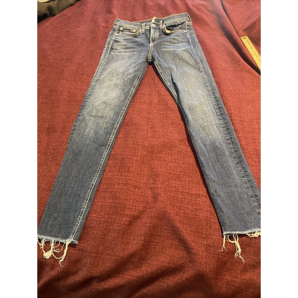 Rag And Bone Women Jeans High Rise Skinny Size 25 Blue